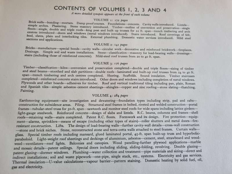 W B McKAY  & J K McKAY Building Construction Volumes 1 2 3 & 4 1963 ( building )