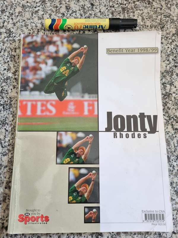 JONTY RHODES BENEFIT YEAR 1998/99 cricket