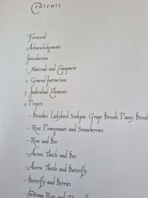 STUMPWORK EMBROIDERY A  collection of Fruits Flowers and Insects Contemporary Raised JANE NICHOLAS