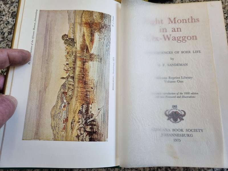 EIGHT MONTHS in an OX-WAGGON Reminiscences of BOER LIFE  by E F SANDEMAN ( Wagon )