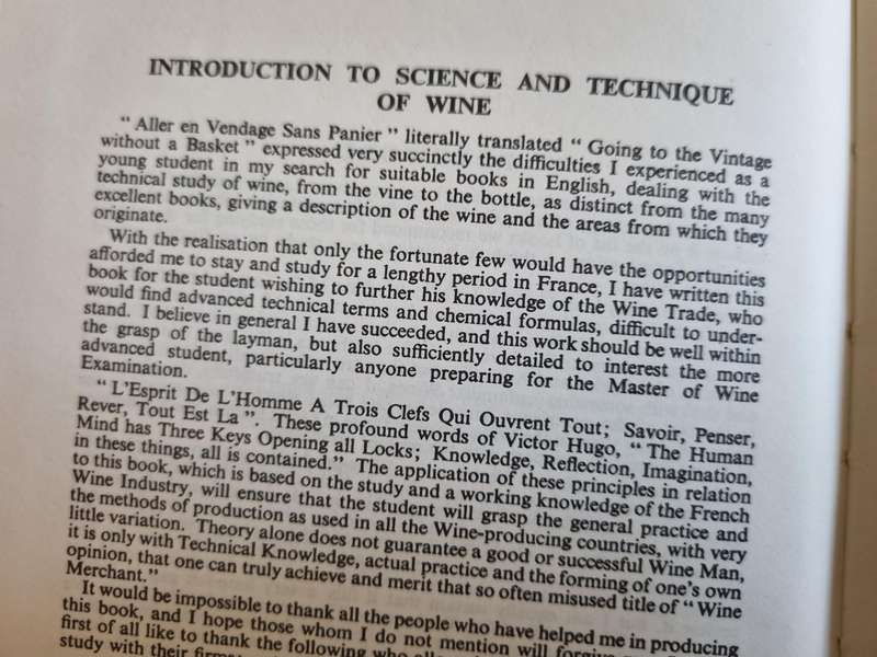 The SCIENCE and TECHNIQUE of WINE LIONEL FRUMKIN Second Edition 1967