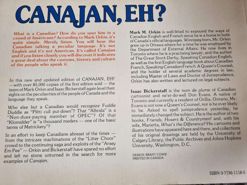 CANAJAN EH? Text MARK M ORKIN Illustrations Isaac Bickerstaff Revised & Updated ( Canada )