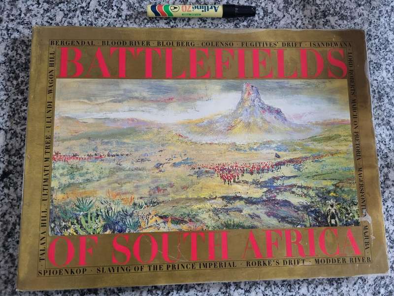 BATTLEFIELDS OF SOUTH AFRICA  Paintings GAIL van LINGEN A/cs of Battles George Chadwick Signed - all