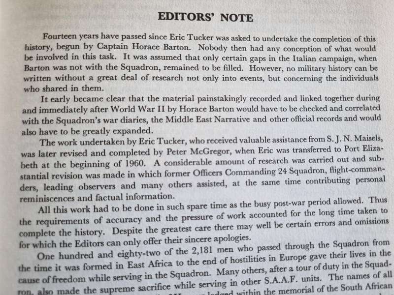PER NOCTEM PER DIEM Story of 24 Squadron South African Air Force E N TUCKER P M I McGREGOR SAAF