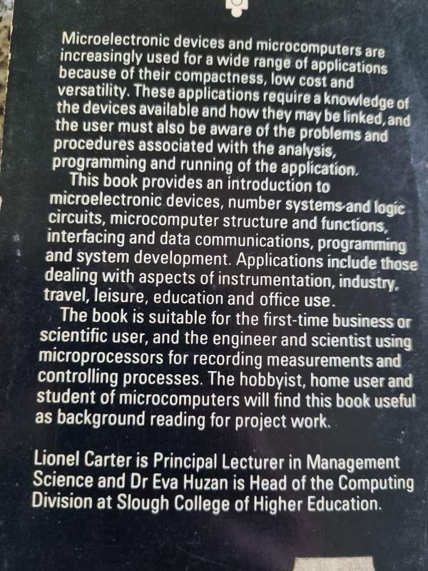 MICRO ELECTRONICS and MICRO COMPUTERS L R CARTER & E HUZAN Teach yourself books