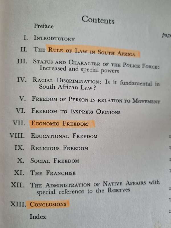 CIVIL LIBERTY IN SOUTH AFRICA EDGAR H BROOKS & J B McCAULAY 1958 ( law  )