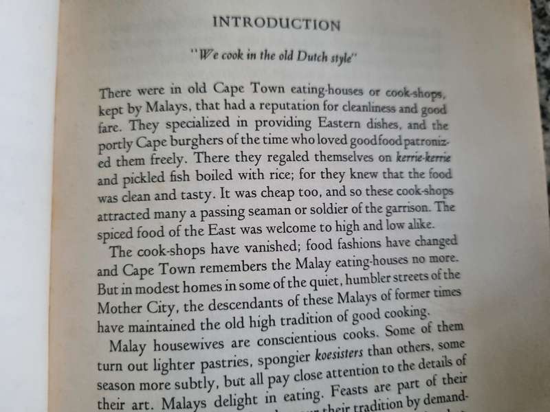 HILDA GERBER TRADITIONAL COOKERY OF THE CAPE MALAYS cooking cook books