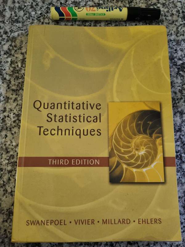 QUANTITATIVE STATISTICAL TECHNIQUES Third Edition Swanepoel Vivier ( mathematics maths )