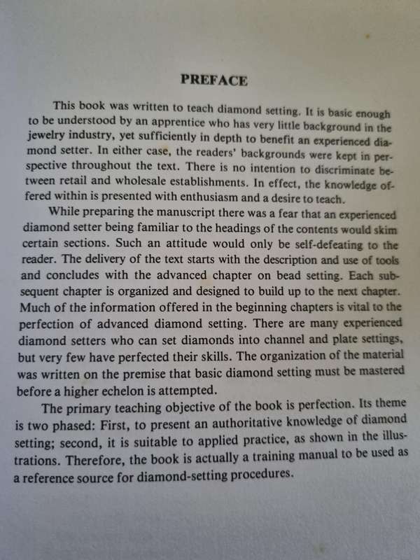 DIAMOND SETTING The professional  Approach ROBERT R WOODING ( Jewelry ring precious stones  Jewelley