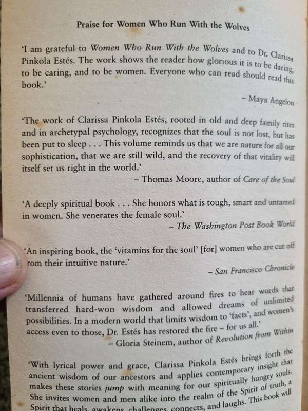 WOMEN WHO RUN WITH WOLVES Contacting the Power of the Wild Woman CLARISSA PINKOLA ESTES Ph.D