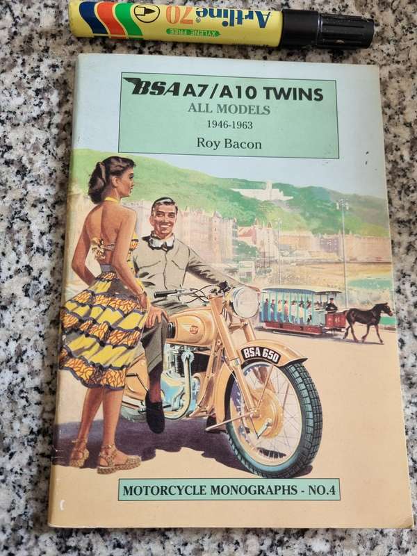 BSA A7/A10 Twins, All Models, 1946-1963 ( Motorcycle Monographs No. 4 ) ROY BACON