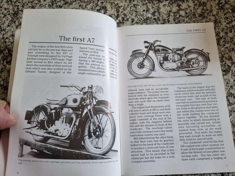 BSA A7/A10 Twins, All Models, 1946-1963 ( Motorcycle Monographs No. 4 ) ROY BACON