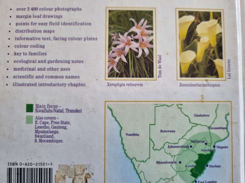 A FIELD GUIDE TO WILD FLOWERS KWAZULU NATAL & the Eastern Region ELSA POOLEY hardcover wild flowers
