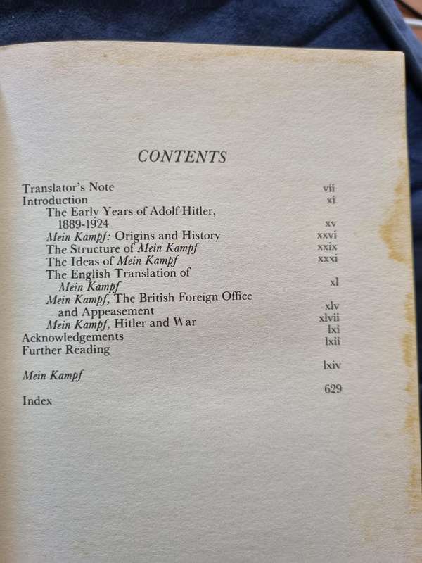 MEIN KAMPF ADOLF HITLER Translated by Ralph Manheim Softcover of 636 pages