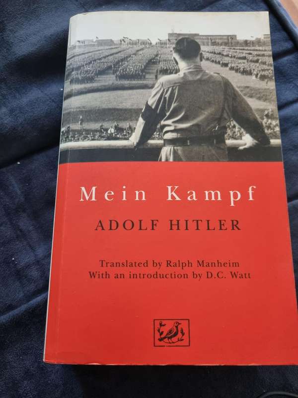 MEIN KAMPF ADOLF HITLER Translated by Ralph Manheim Softcover of 636 pages