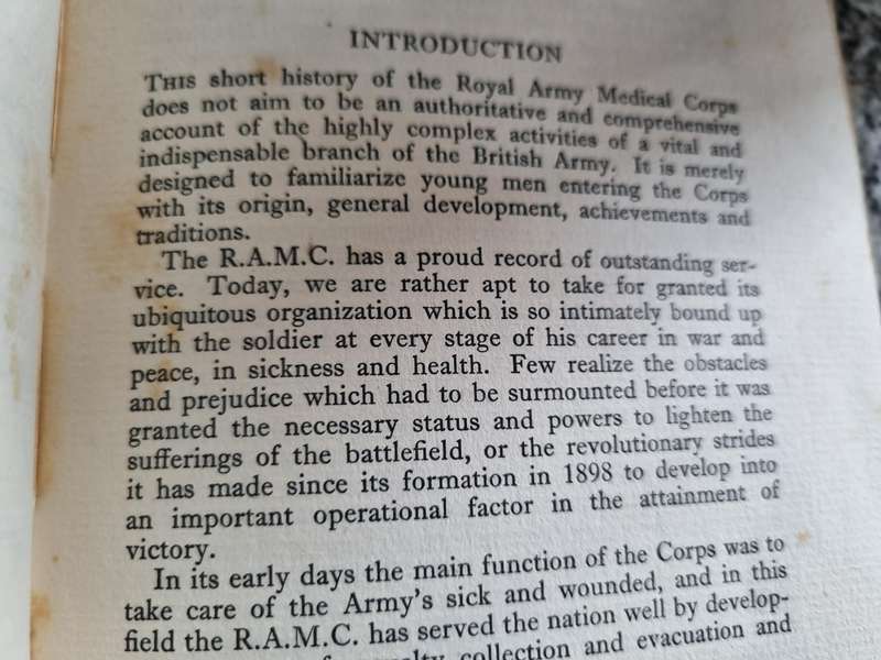 NOT LEAST IN THE CRUSADE Peter Lovegrove Short History ROYAL ARMY MEDICAL CORPS 1952