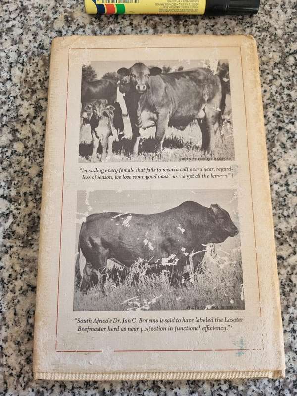 THE LASATER PHILOSOPHY OF CATTLE RAISING by LAURENCE M LASATER 1972  cattle farming