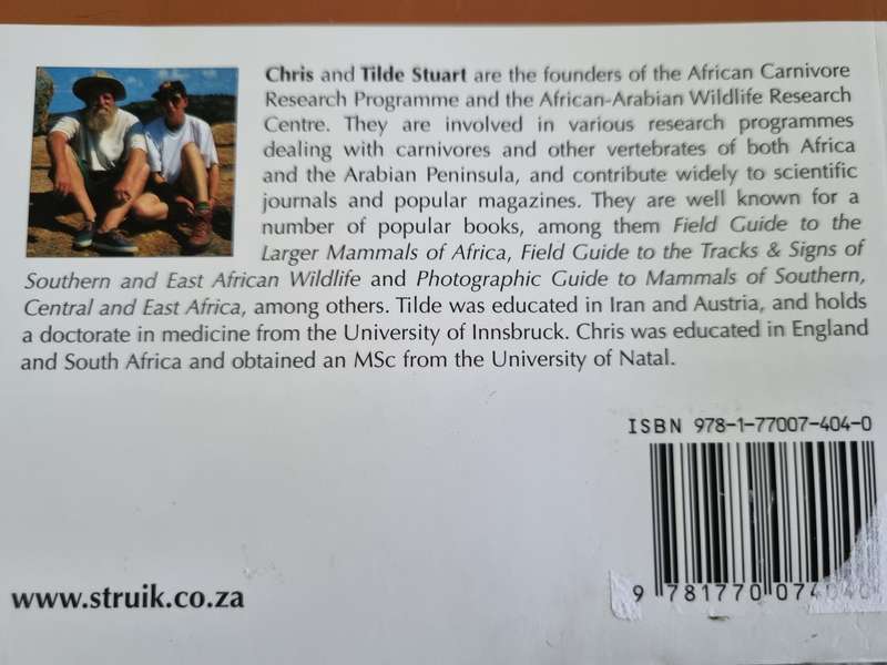 FIELD GUIDE TO THE MAMMALS OF SOUTHERN AFRICA CHRIS & TILDE STUART (  wildlife )