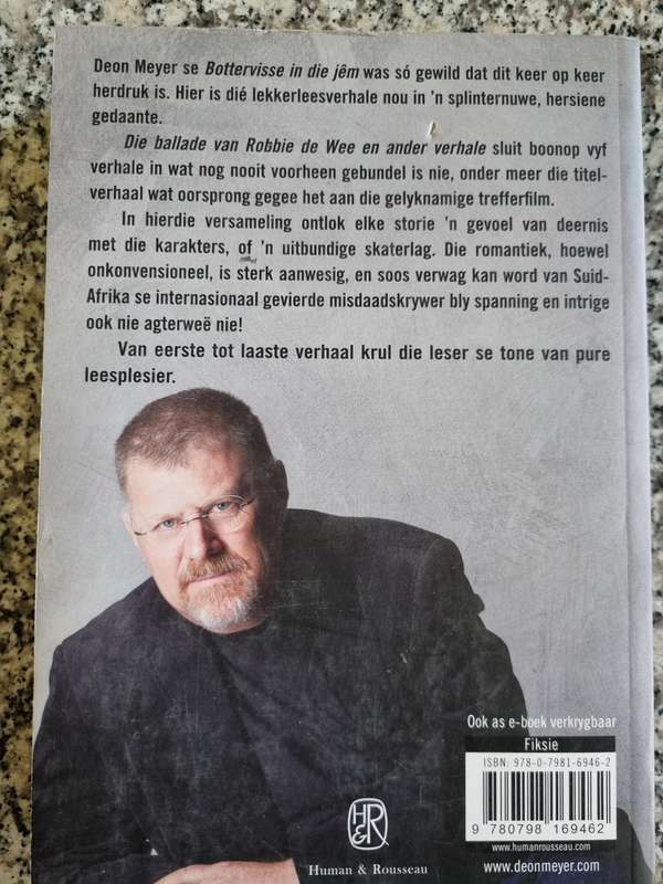 DEON MEYER DIE BALLADE VAN ROBBIE DE WEE en ANDER VERHALE