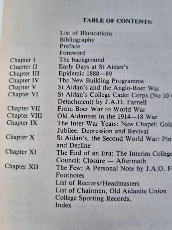 St. Aidan`s College Grahamstown -A History By Francis L. Coleman (With Two Chapters by Tony Farnell
