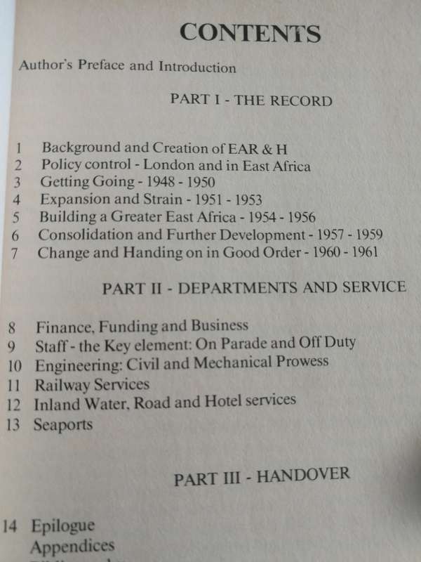 WAGON OF SMOKE Informal History of East African Railways & Harbours  1948 - 1961 ARTHUR F BECKENHAM