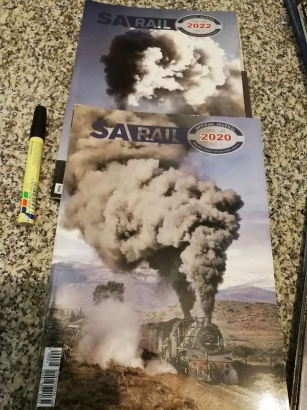 BUNDLE OF 12 S A RAIL MAGAZINES Official Journal Railway Society of Southern Africa ( trains )