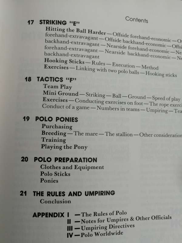 POLO VISION HUGH DAWNAY  Reprint 1986  ( horses horse riding )