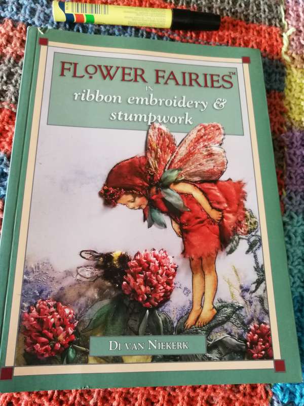 FLOWER FAIRIES in ribbon embroidery & stumpwork By and SIGNED BY DI  van NIEKERK