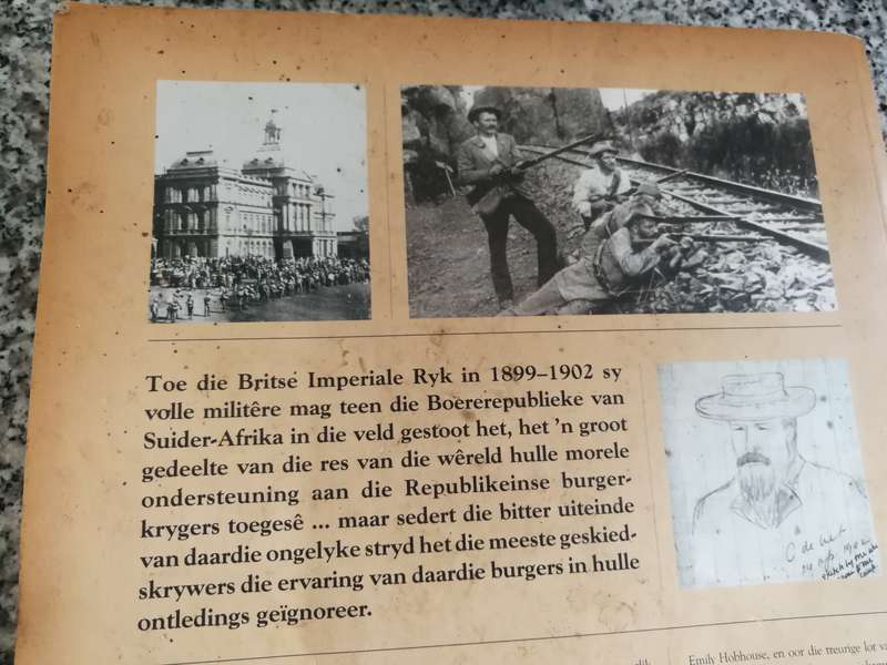 OORLOG -BEELD NUUSBLAD OOR DIE STRYD TUSSEN BOER EN BRIT JACKIE GROBLER  Boeroorlog Afrikaans