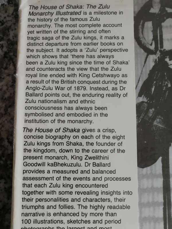 SIGNED THE HOUSE OF SHAKA The ZULU MONARCHY ILLUSTRATED By & Signed by CHARLES BALLARD