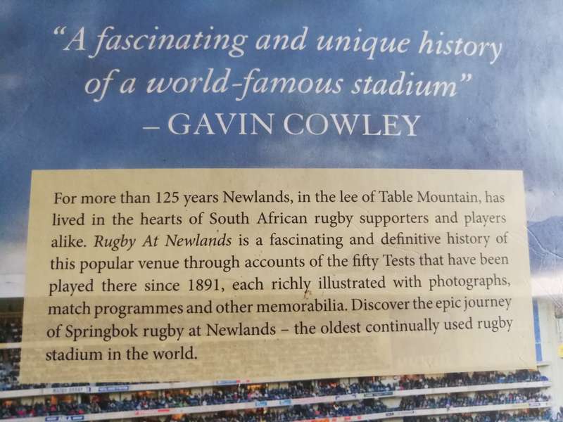 RUGBY AT NEWLANDS A HISTORY IN 50 TEST MATCHES 1891 - 2015 DAVID McLENNAN & CHRIS SCHOEMAN