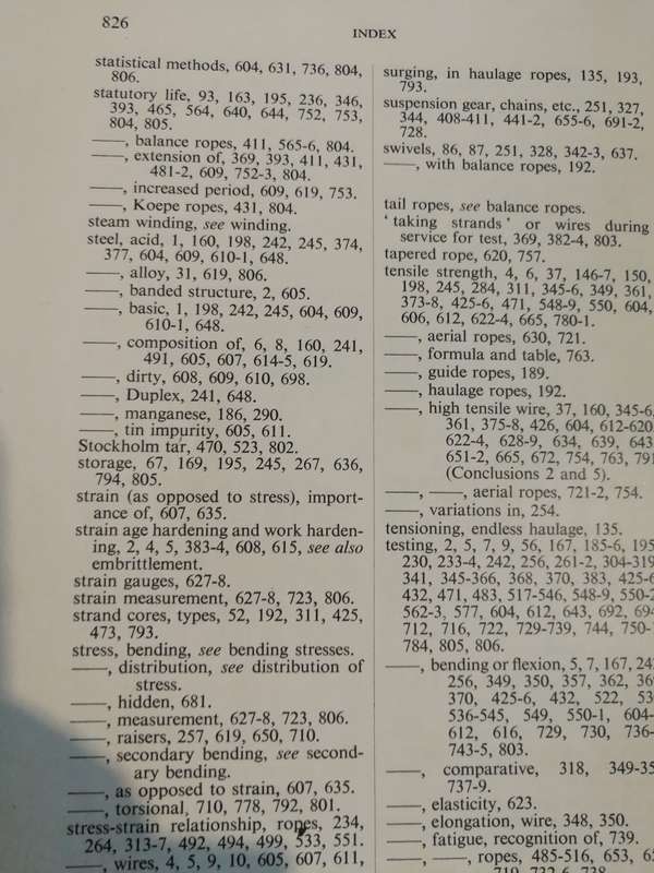 WIRE ROPES IN MINES Proceedings of a Conference Ashorne Hill Warwickshire 1950 cables mining lifts
