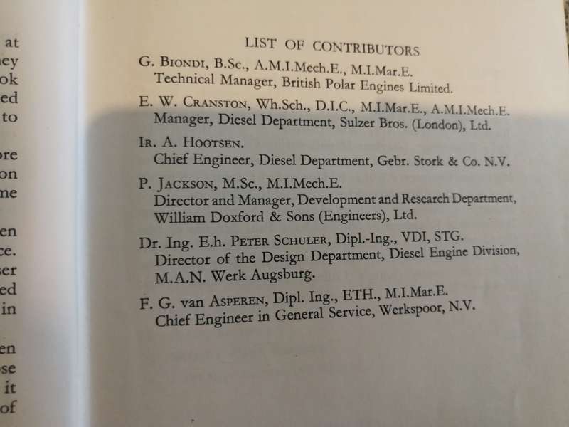 MARINE DIESEL ENGINES C C POUNDER Third Edition 1965 Engineering  ships