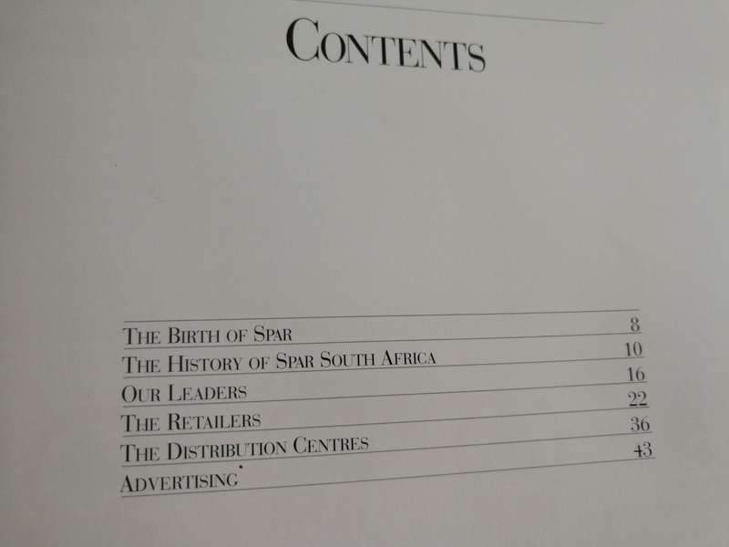 30 YEARS OF SPAR SOUTH AFRICA 1963 - 1993 TESSA DESBURY  ( Spar Group Tribute & History Thirty