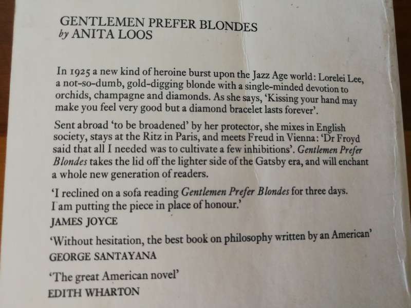GENTLEMEN PREFER BLONDS ANITA LOOS