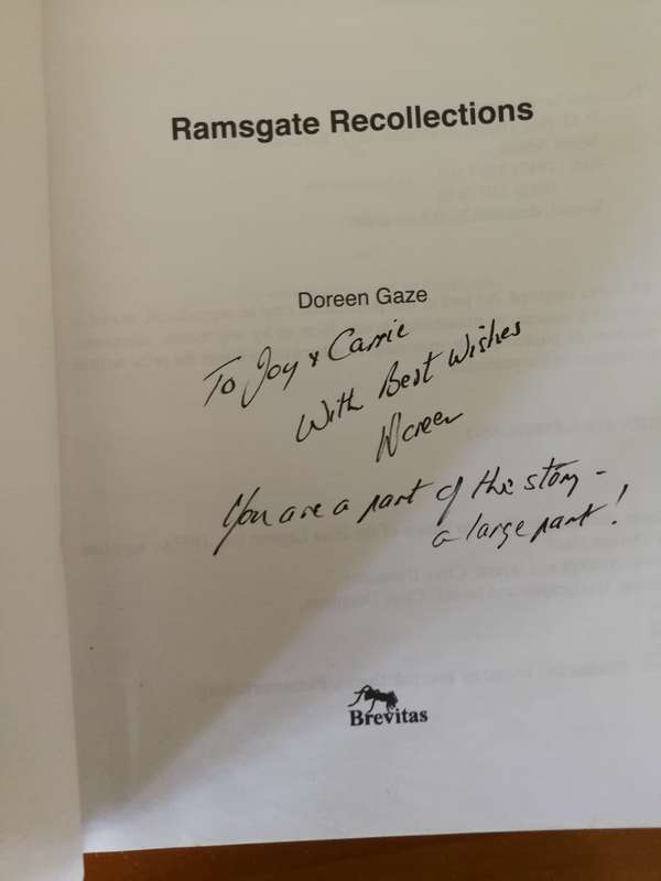 RAMSGATE RECOLLECTIONS DOREEN GAZE  SIGNED ( KwaZulu Natal South Coast history  )