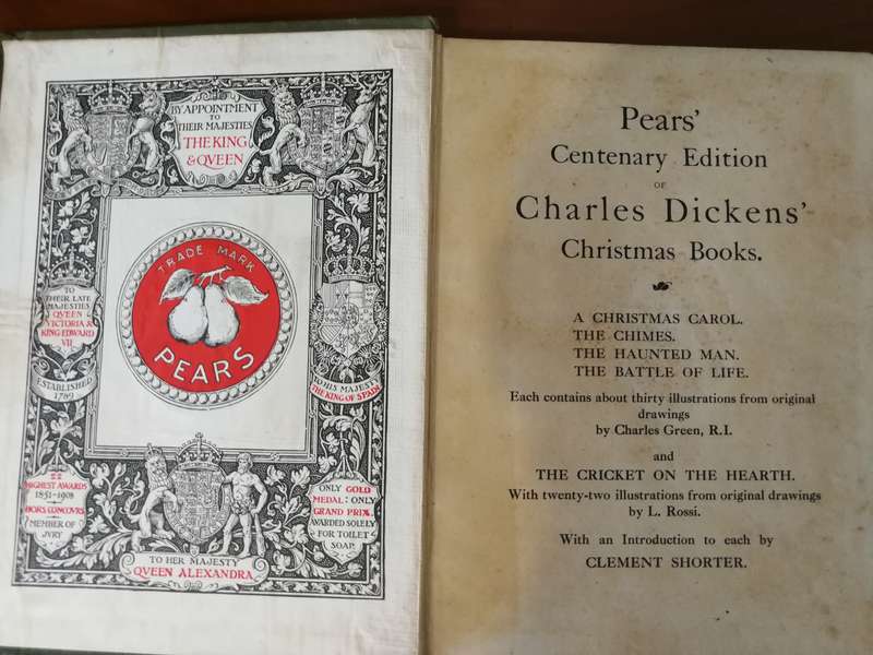 THE PEARS CENTENARY EDITION OF CHARLES DICKENS CHISTMAS BOOKS THE CRICKET ON THE HEARTH L ROSSI