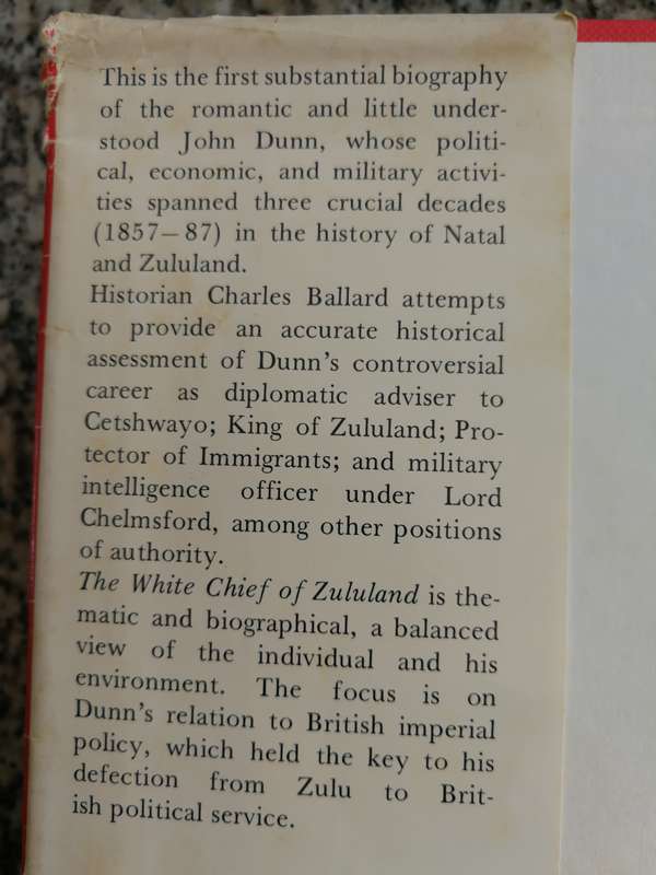 JOHN DUNN The White Chief of ZULULAND CHARLES BALLARD ( a biography ) KwaZuluNatal history