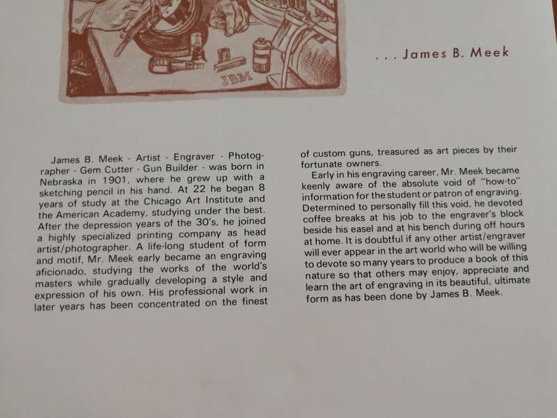 THE ART OF ENGRAVING JAMES B MEEK A Book of Instructions ( trophies jewellery etc )