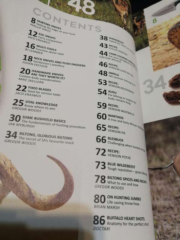 MAGNUM Magazine KNIFE & HUNTING GUIDE 2022 / 2023 Knives Dangerous Game Recipes Hunting tips