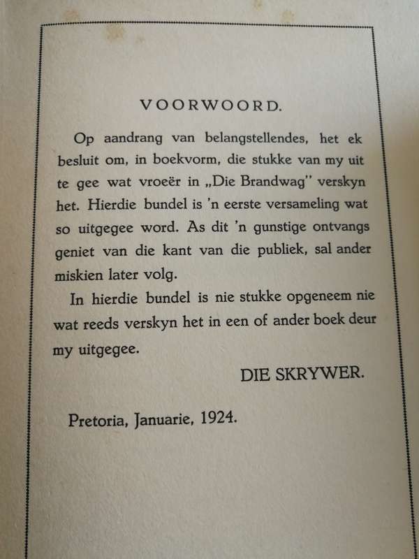 OU GAWIE EN ANDER VERHALE DEUR JAN F E CELLIERS  J L van Schaik Bpk  1924