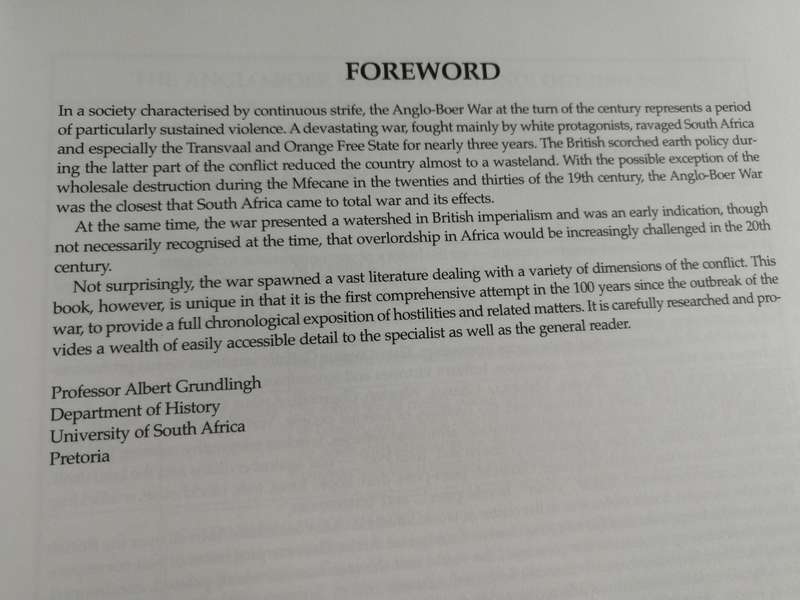 THE ANGLO BOER WAR A CHRONOLOGY PIETER G CLOETE