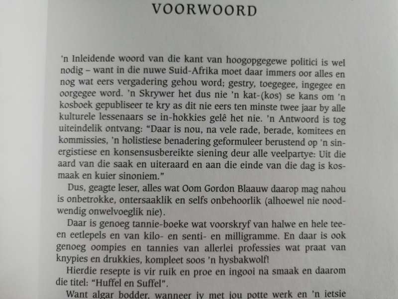 HUFFEL EN SUFFEL Resepte vir Vingers Aflek ANDRE KOTZE