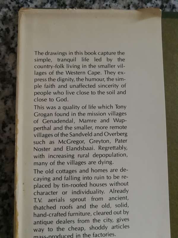VANISHING VILLAGES TONY GROGAN Drawings of Buildings and People  in Small Towns  Around the  CAPE