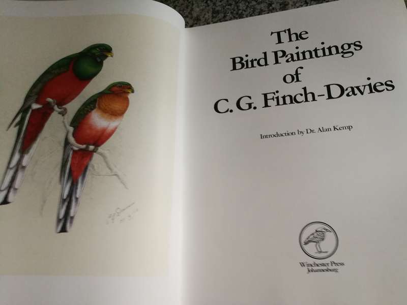 THE BIRD PAINTINGS OF C G FINCH-DAVIES Limited Edition 4023 of 5026 copies FINCH DAVIES