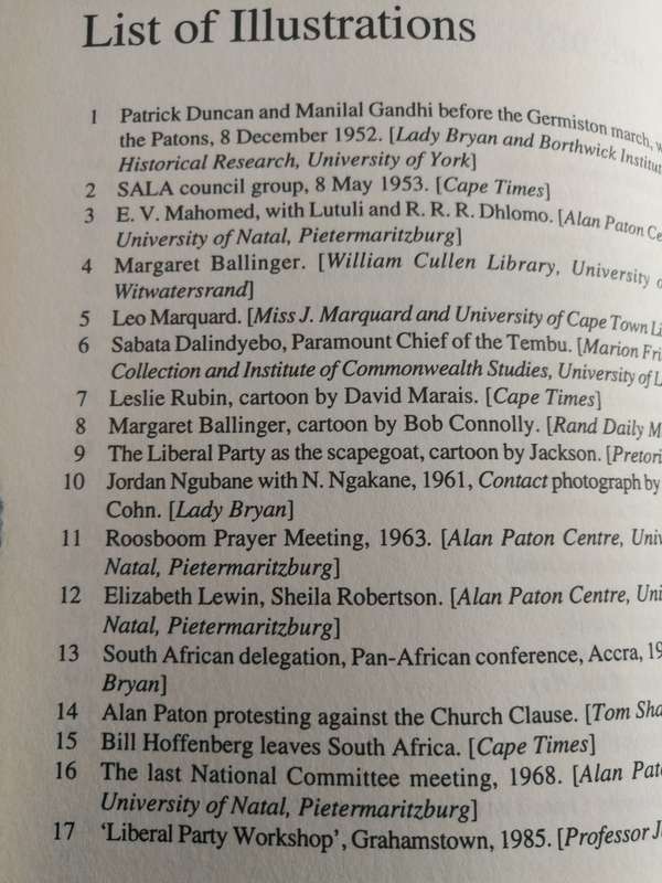 LIBERALS AGAINST APARTHEID A History 1953 - 68 RANDOLPH VIGNE  Politics South Africa appears Signed