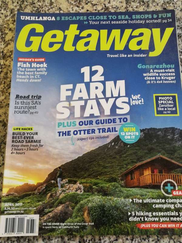 Bundle of 4 Books / Magazines  on the OTTER TRAIL  ( Hiking Trail Garden Route Tsitsikamma )