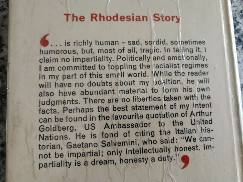 RHODESIA BACKGROUND TO CONFLICT B VULINDLELA MTSHALI Fwd. Kenneth Kaunda