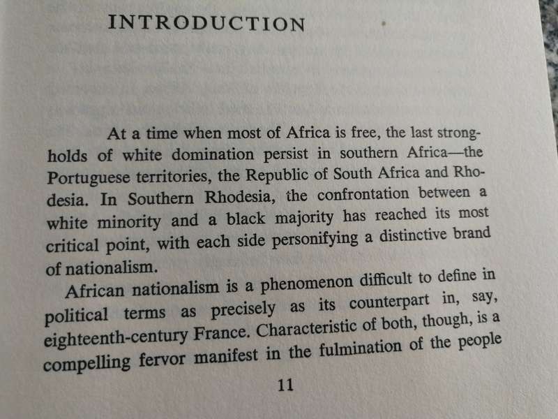 RHODESIA BACKGROUND TO CONFLICT B VULINDLELA MTSHALI Fwd. Kenneth Kaunda