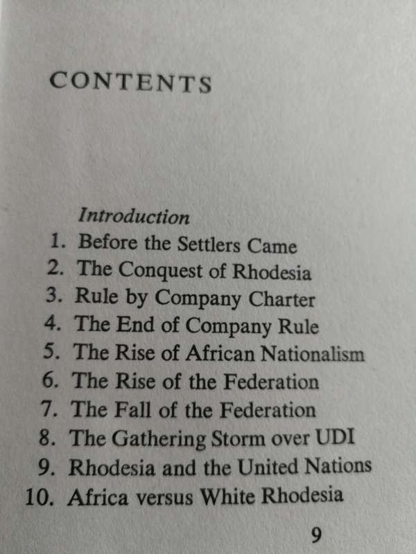 RHODESIA BACKGROUND TO CONFLICT B VULINDLELA MTSHALI Fwd. Kenneth Kaunda